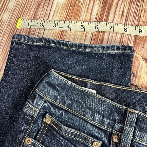 American Eagle SUPER HIGH RISE ANKLE STRAIGHT Sz 12 Short Jeans Denim Pant 33x25 - Picture 7 of 12